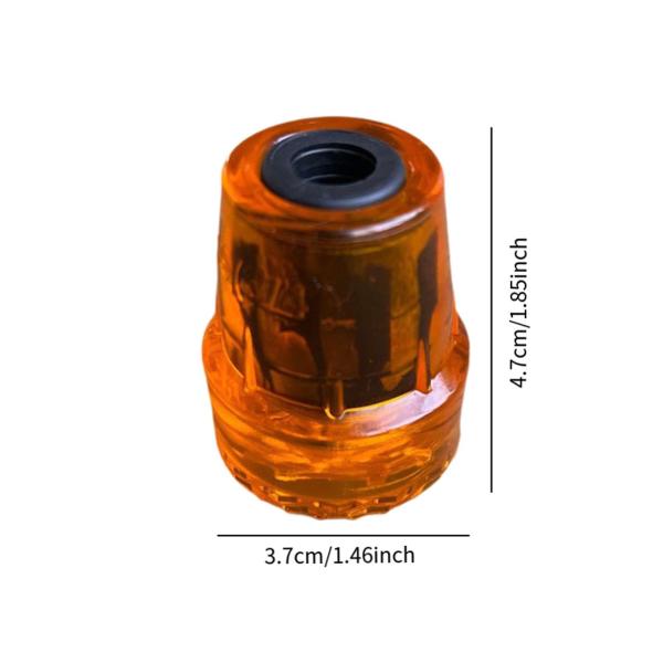 トレッキングポールチップアクセサリー コンパクトで丈夫な交換用足プロテクター イエロー 4個