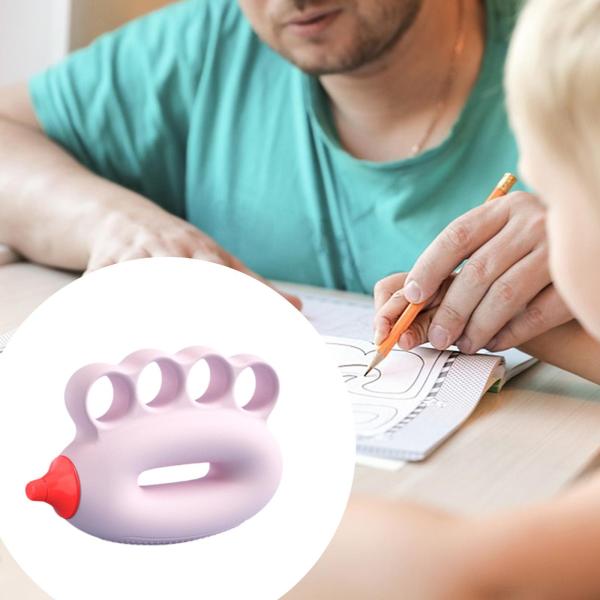 子供用ハンドグリップ強化器 人間工学に基づいた複数の抵抗レベル  ピンク