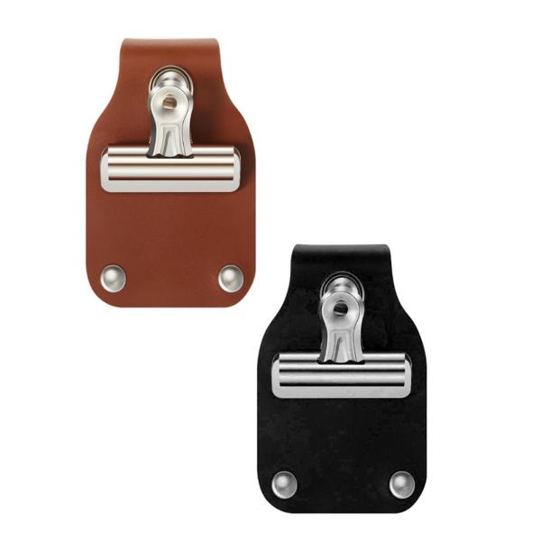 家畜ショーナンバーホルダー 実用ナンバーベルトクリップアクセサリー PUレザー ダークブラウン