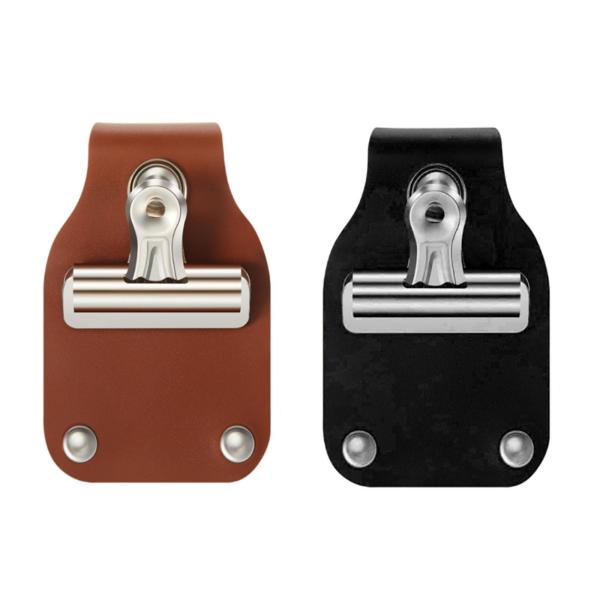 家畜ショーナンバーホルダー 実用ナンバーベルトクリップアクセサリー PUレザー ダークブラウン