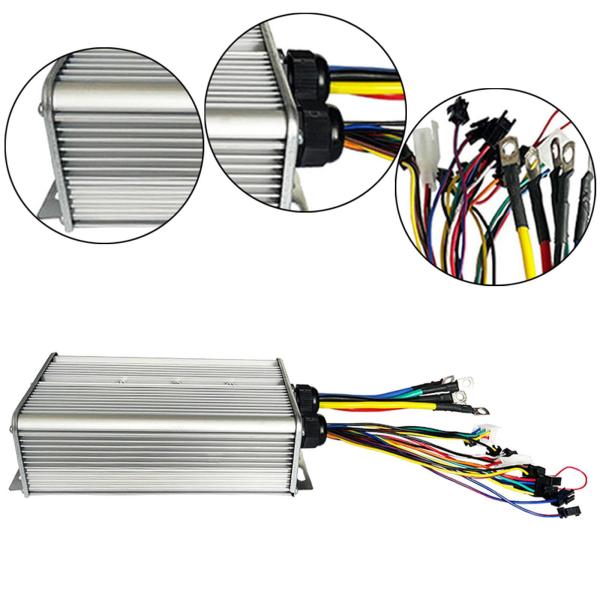 電気コントローラーモーターコントローラー48V 72Vダブルモード、バッテリー改造用コネクタ改造付き