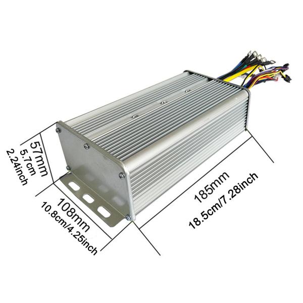 電気コントローラーモーターコントローラー48V 72Vダブルモード、バッテリー改造用コネクタ改造付き