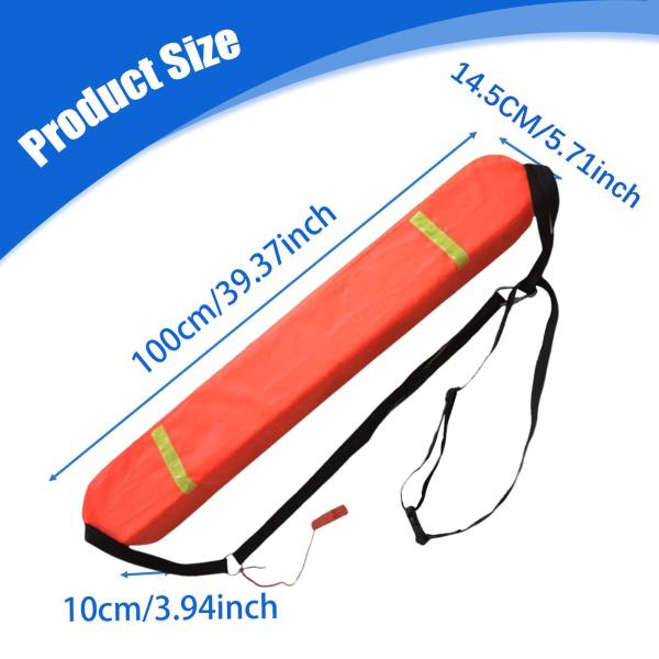 ライフガードチューブ 100cm ライフガード用品 水上スポーツ ビーチ プール用 オレンジ