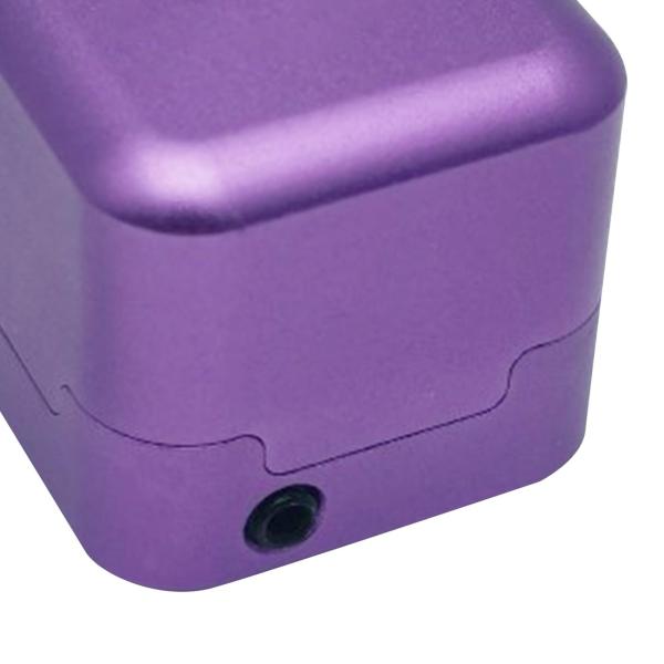 プールチョークホルダー 頑丈なスヌーカーチョークボックス コンパクト ビリヤードチョーク キャリーケース パープル