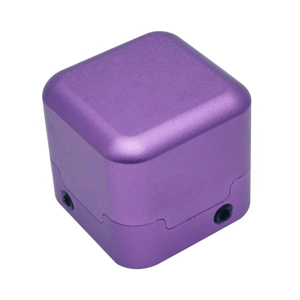 プールチョークホルダー 頑丈なスヌーカーチョークボックス コンパクト ビリヤードチョーク キャリーケース パープル