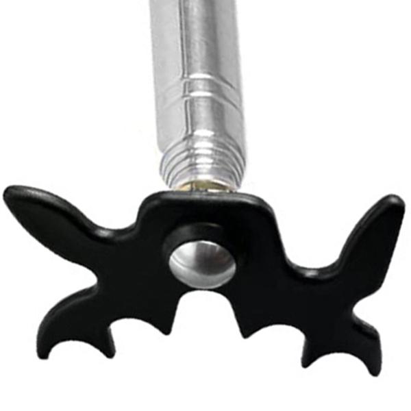 ビリヤードプールキュースティックブリッジ、ブリッジヘッド付き、伸縮式滑り止めEVAグリップ、ポータブルスヌーカーキューレスト、ゲーム競技用