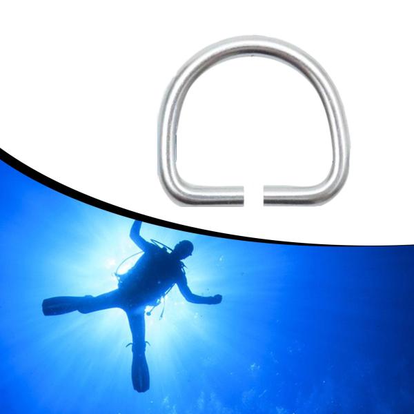 ステンレススチール製Dリングダイビングハードウェアバッグ縫製プロジェクト衣類ベルトS