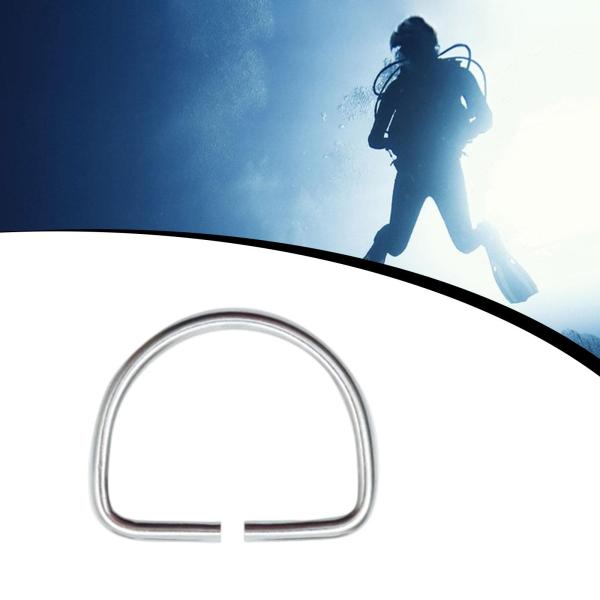 ステンレススチール製Dリングダイビングハードウェアバッグ縫製プロジェクト衣類ベルトL