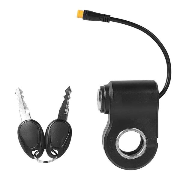 電気スイッチロック 3ピン 頑丈で安定した能 サムスロットル キー付き 交換部品供給用