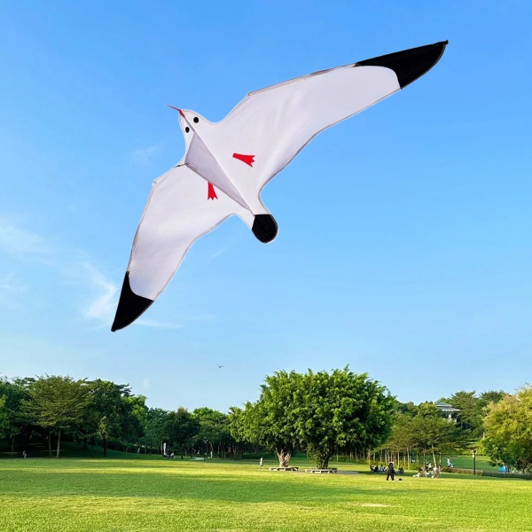 シーガルカイト ビーチカイト 簡単に飛ばせる 50メートルフライングライン付き 休日 アウトドア 初心者 庭 芝生用