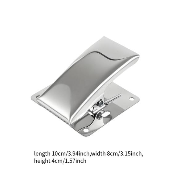 フィレットクランプクリーニングツールフィッシュテールクリップ使いやすいポータブル多機能ホームエルゴノミックシルバーネジ付きフィッシュクランプ