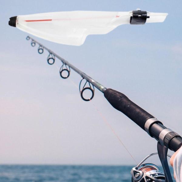 釣り竿先端プロテクター 頑丈 軽量 伸縮式 ロッドヘッドカバー 16x3.2cm 2個セット