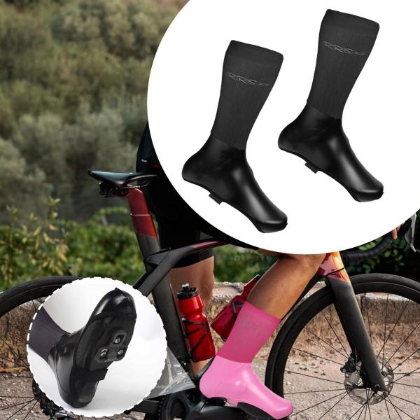 サイクリングシューズカバー プロテクター 自転車用オーバーシューズ 防水 自転車シューズカバー ブラック