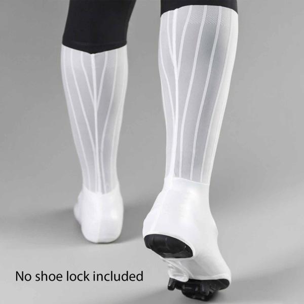 自転車用シューズカバー 自転車用オーバーシューズ レディース メンズ ブーツ 旅行用 サイクリングシューズカバー ホワイト S