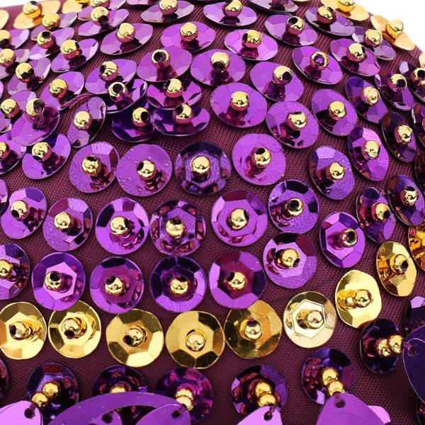 ベリーダンス クラブウェア 踊り衣装 ブラジャー コスチューム 全6色 - パープル