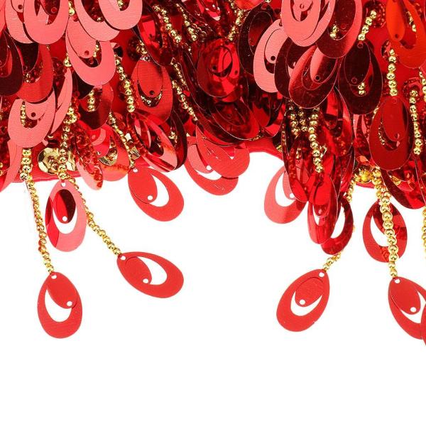 ベリーダンス クラブウェア 踊り衣装 ブラジャー    コスチューム 全6色 - レッド