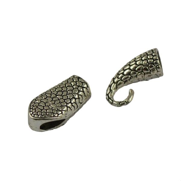 6セット フック 目の留め クラスプ アクセサリーパーツ ヘビの頭 尾の端 DIYジュエリー