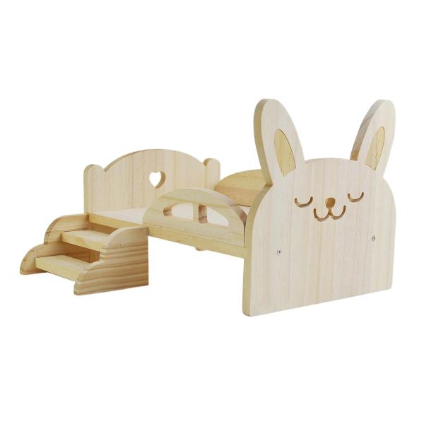 人形用ミニチュアベッド 階段付き ファッションドールプレイ 1:6 人形