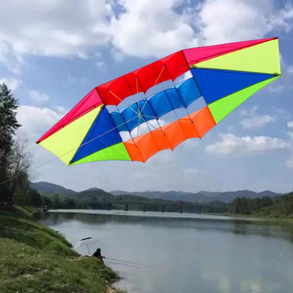 250Cmx80cm サービーチカイト、アウトドアスポーツおもちゃ、簡単にるカイト、カラフルなカイトおもちゃカイト、女の子、男の子、子供用