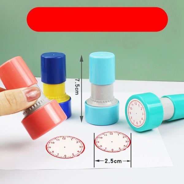 Teachers Stamp 学習教育セット セルフインク時計スタンプ 就学前のフラッシュカード、ワークシート、招待状、子供の教師のための教材