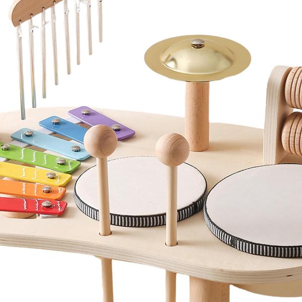 キッズドラムセット楽器おもちゃ 細かい運動能力に有利な木製ミュージカルキット 対象年齢 3 4 5 6 歳 キッズギフト