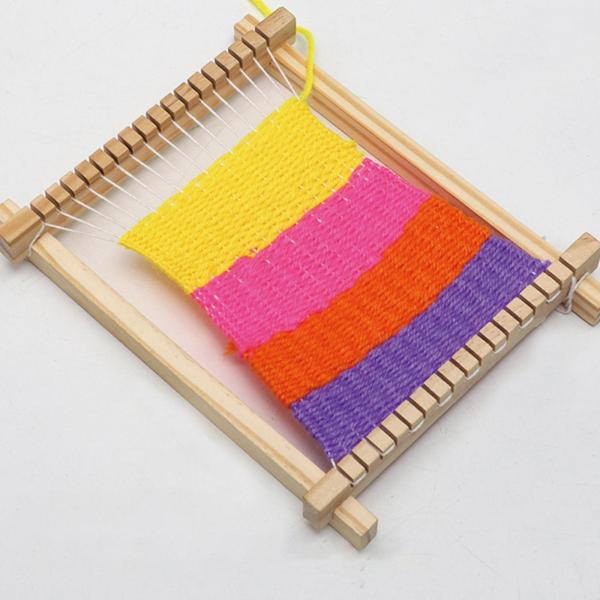 キッズ木製織機、手作り織機、ニット工芸品の実践スキル DIY 初心者 子供