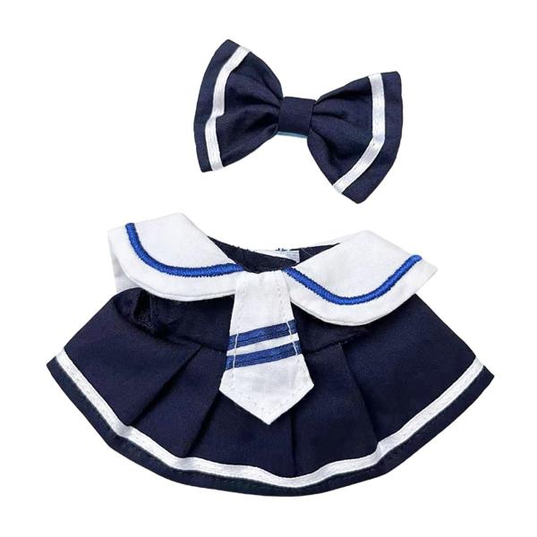 15 cm ぬいぐるみアヒルの服 ファッションアヒル人形 服 アクセサリー かわいいコスチューム ブルー