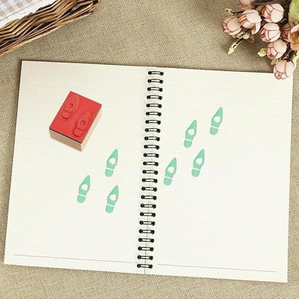 Leprechaunフットプリントスタンプラバースタンプ子供向けの小さな装飾