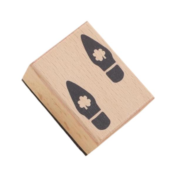 Leprechaunフットプリントスタンプラバースタンプ子供向けの小さな装飾