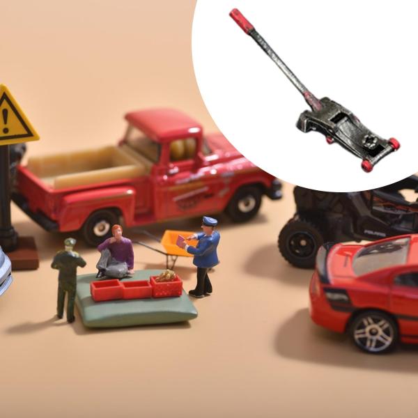 駐車場用カーリフトツールモデル 1:64 車両メンテナンスシーンワークショップ
