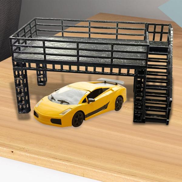 1/64スケール スチールフレーム展示スタンド ジオラマ装飾 クラシック樹脂製 ミニ ガレージ修理工場 男の子 女の子 メンズ