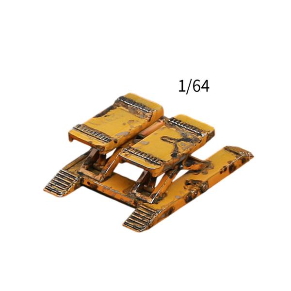 1/64 カーガレージリフター DIY 自動車修理工場シーン クリエイティブオーナメントアクセサリー イエロー