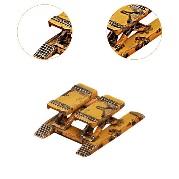 1/64 カーガレージリフター DIY 自動車修理工場シーン クリエイティブオーナメントアクセサリー イエロー