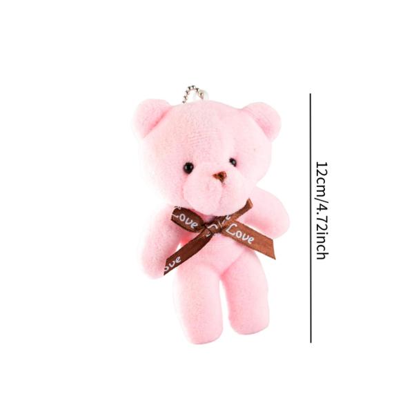 かわいいぬいぐるみクマのキーホルダー バックパック財布ペンダント