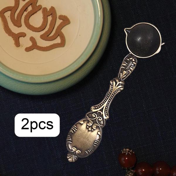 ワックスシーリングスプーン2本、お手入れ簡単、ワックスシールスプーン、招待状、アートクラフト用のワックスシーリング溶解スプーン。