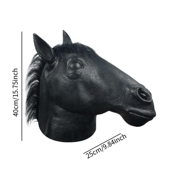 ハロウィン 馬マスク ラテックス 動物マスク ロールプレイング 誕生日 仮装 ブラック