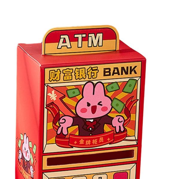 中国の旧正月赤い封筒パーティー用品ユニークなATM型の紅包ギフトバニー