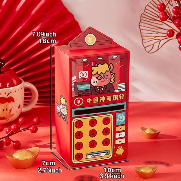 中国の旧正月赤い封筒パーティー用品ユニークなATM形の紅包ギフト馬