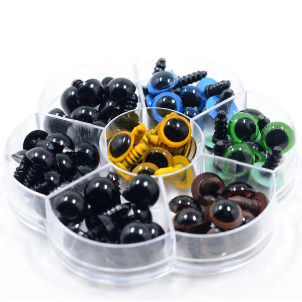 70ピース/個5色縫製人形テディDIY工芸品用安全アイズワッシャー8mm