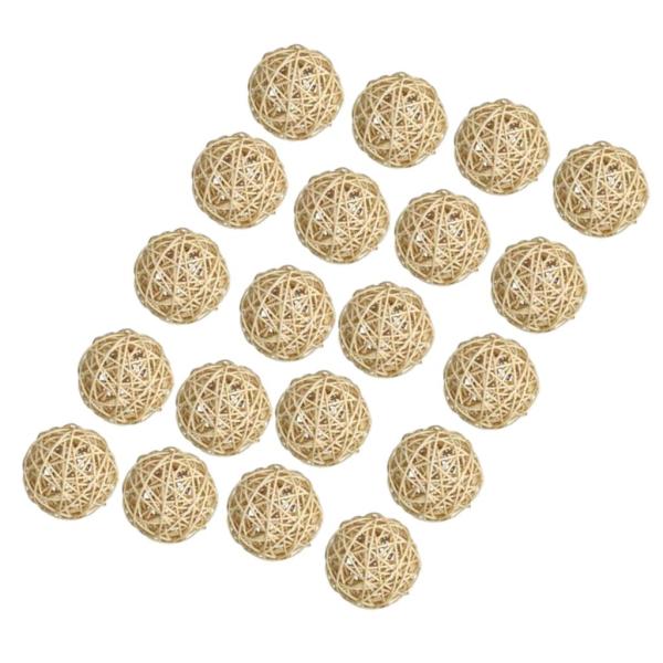 籐ボール ラタン つるボール 小枝オーブスボール 枝編み ボール 約20個