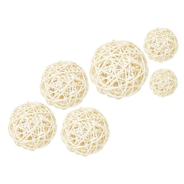 ラタンボール  ウィッカー 籐ボール     全2サイズ , 8cm