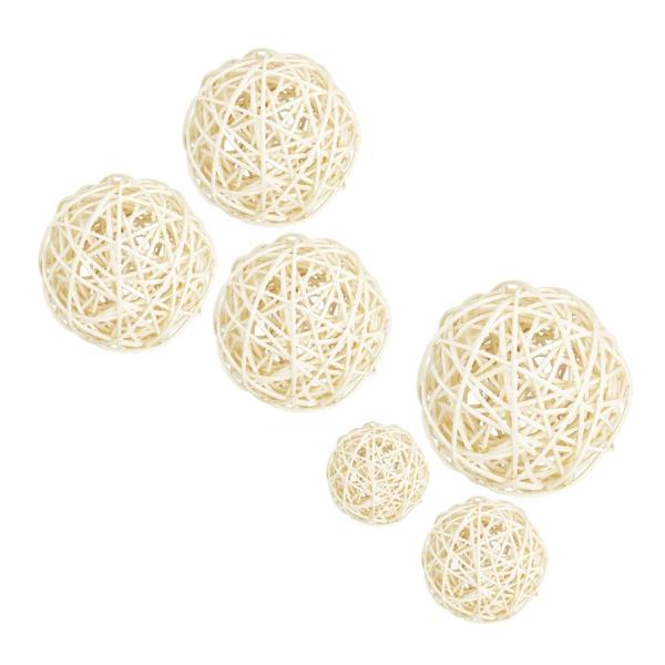 ラタンボール  ウィッカー 籐ボール     全2サイズ , 8cm