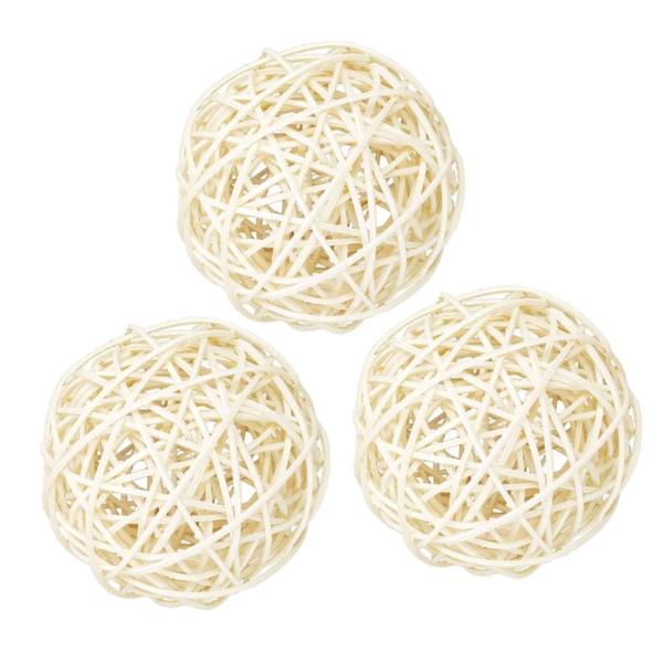 ラタンボール  ウィッカー 籐ボール     全2サイズ , 8cm