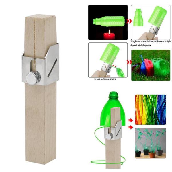 プラスチックボトルカッタープラスチックボトルロープツールポータブルDIYキットティブ屋外環境切削工具に適用ホームガーデン