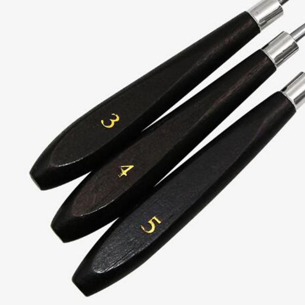 5ピースステンレス製パレットセット - シン＆フレキシブルスパイラ＆絵画