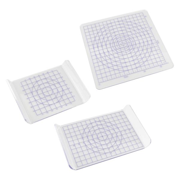 3x U字型圧力粘土プレート、アクリルボードプレート、モデルDIY粘土陶器彫刻ツール