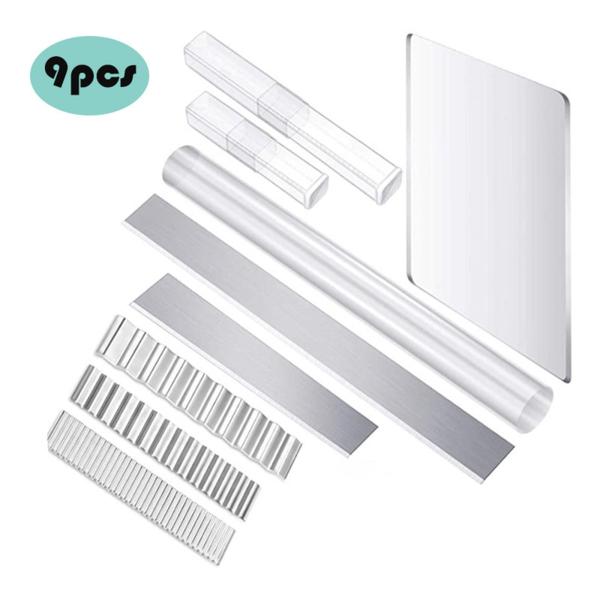 アクリル粘土ローラーセット9ピースポリマークレイ彫刻ツール陶器ツール