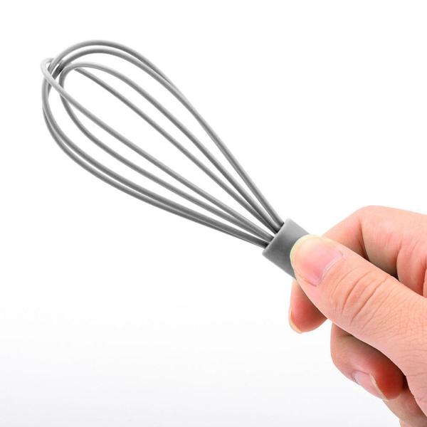 シリコン泡立て器キッチン用品ノンスクラッチミキサーエッグビーターフロシンググレー