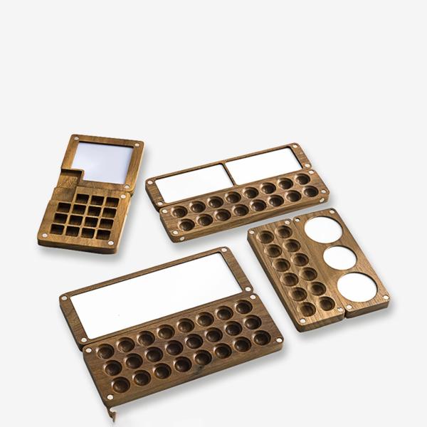 パレット トレイ、空の、ガッシュ、アクリル、油絵具用のペイント パレット コンテナー , 16 グリッド