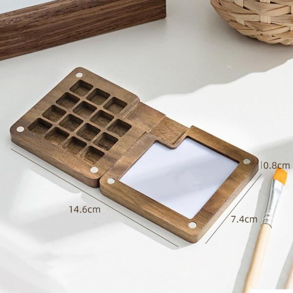 パレット トレイ、空の、ガッシュ、アクリル、油絵具用のペイント パレット コンテナー , 15 グリッド